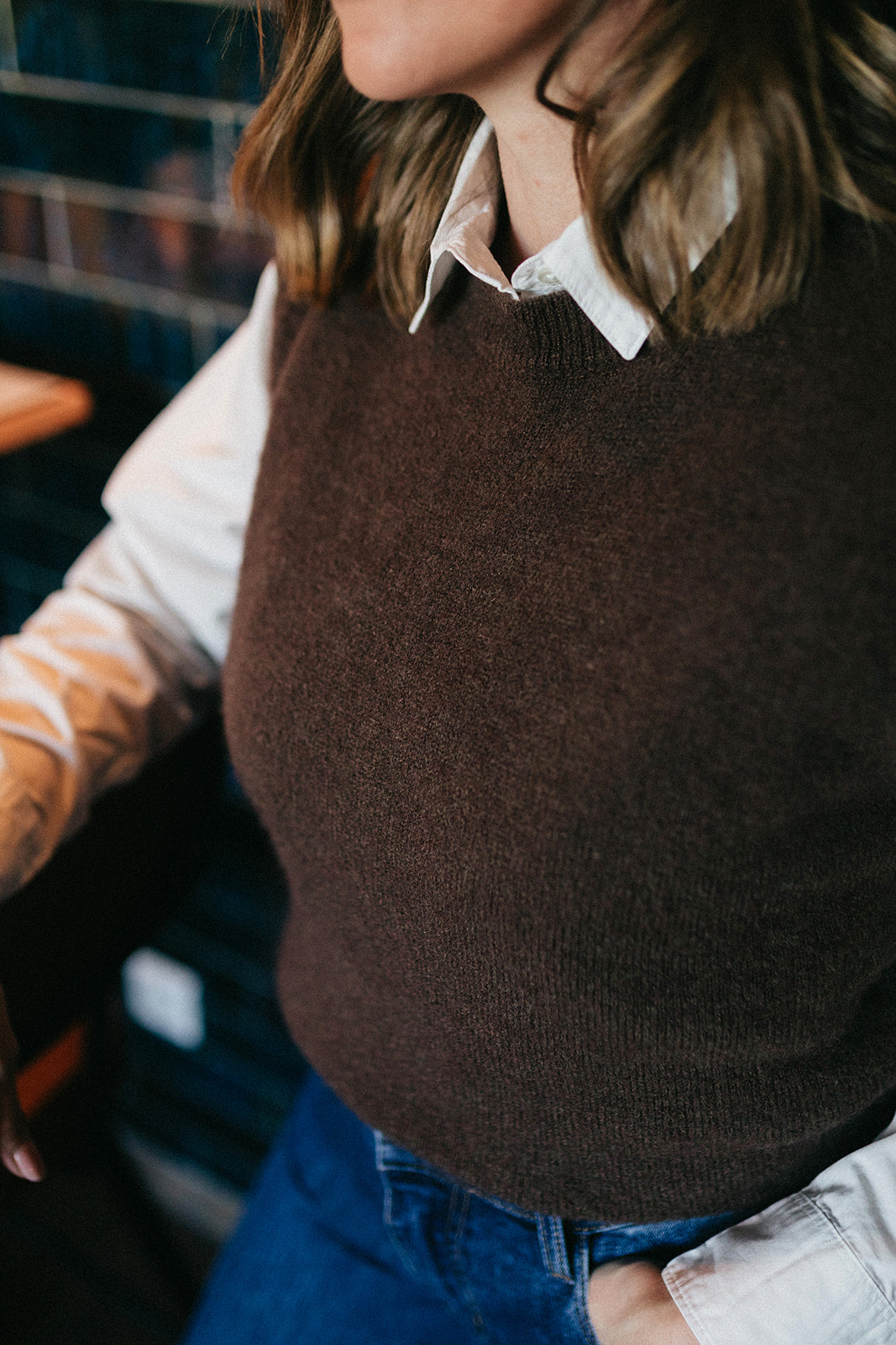 Pull sans manche Claude