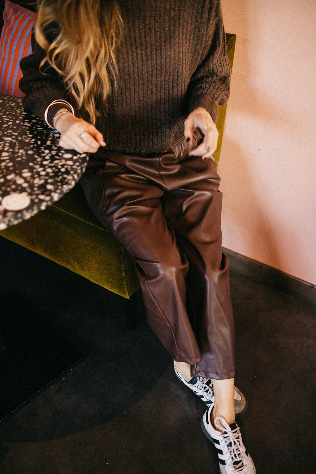 Pantalon simili cuir Edmond