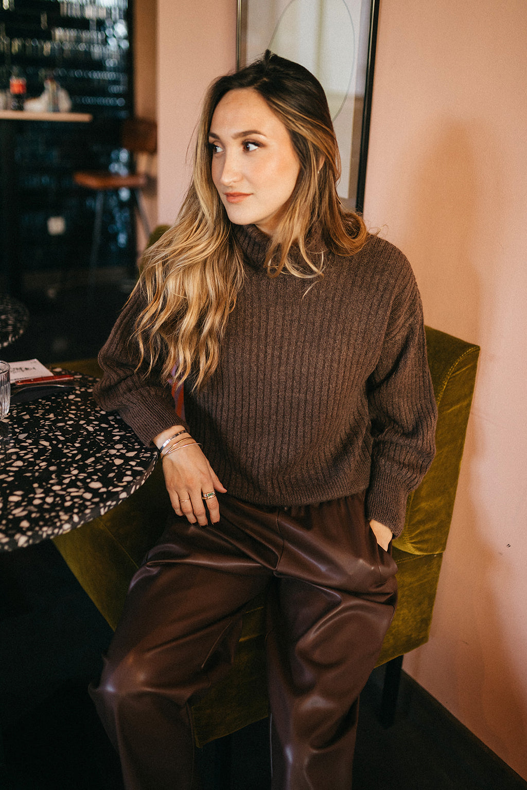 Pantalon simili cuir Edmond