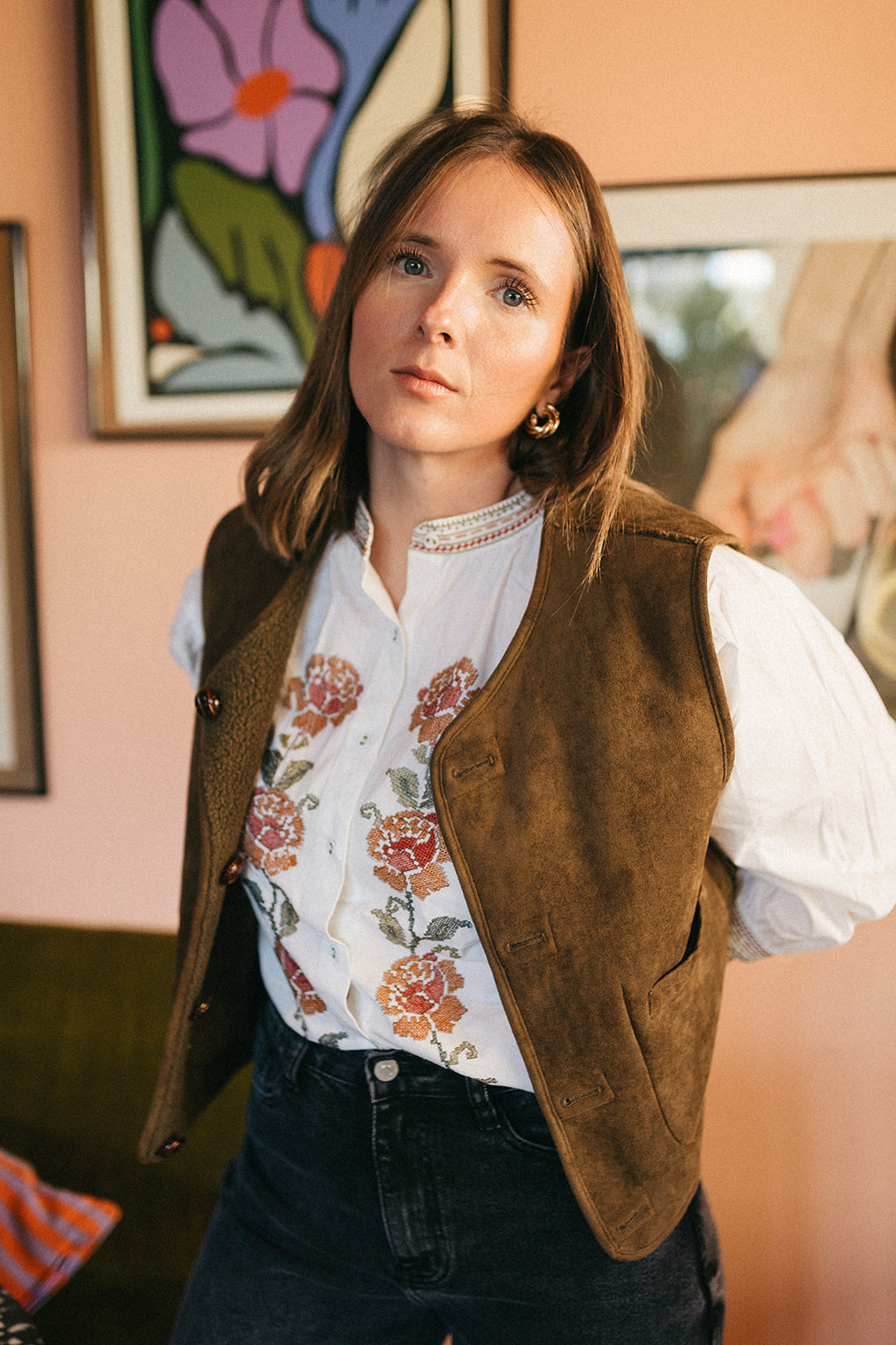 Veste sans manche Lison