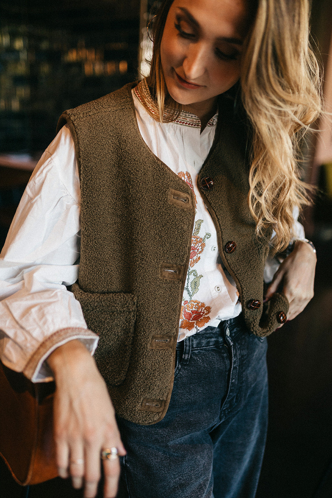 Veste sans manche Lison