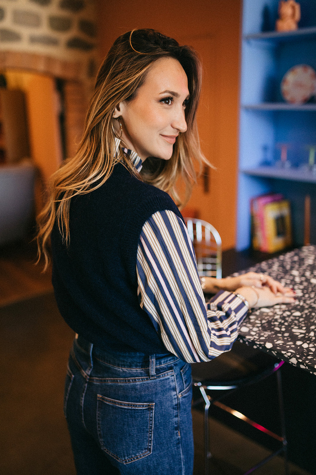 Pull sans manche Claude